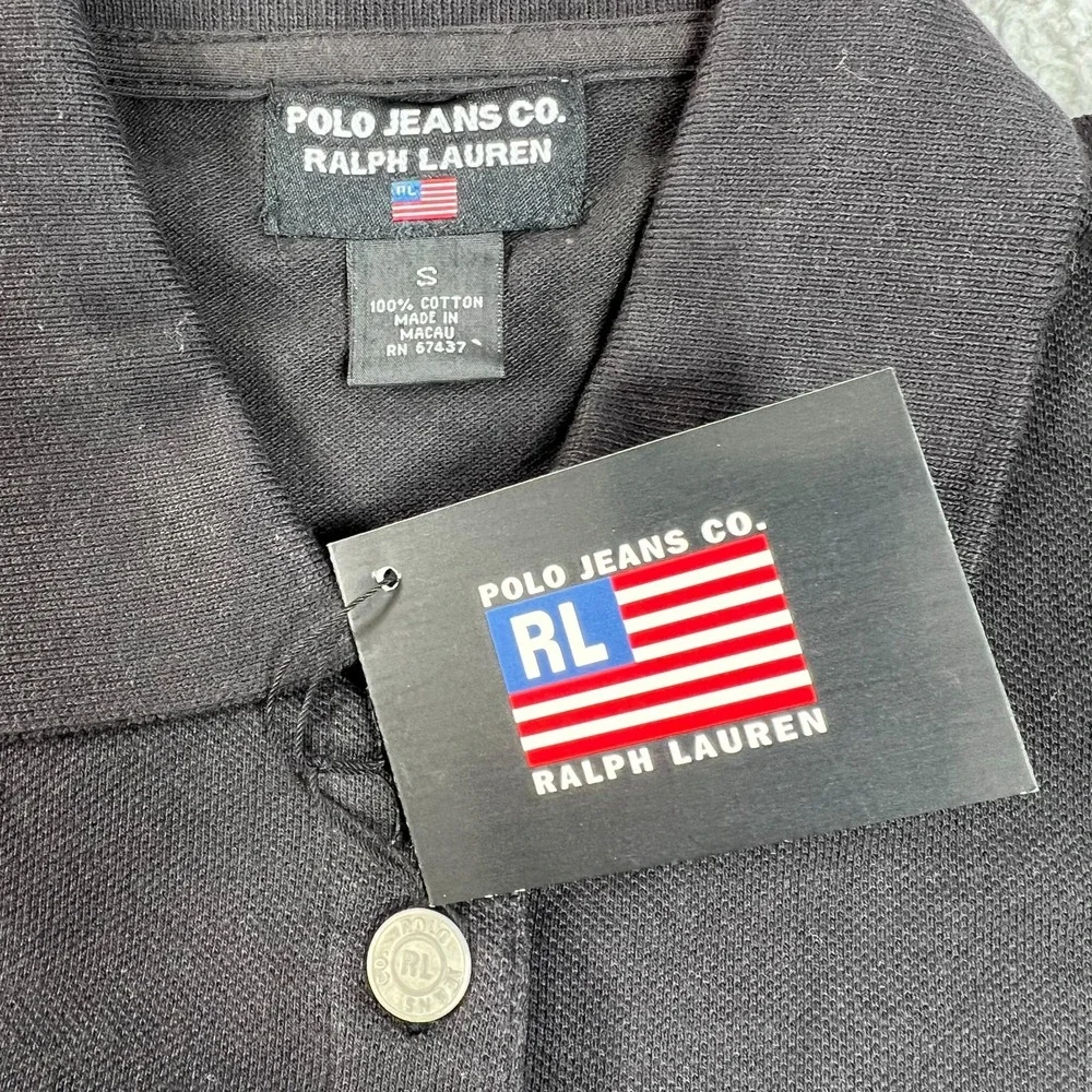 Polo Jeans Co Polo Shirt with‎ Pocket American Flag Y2K Women's S VTG NWT